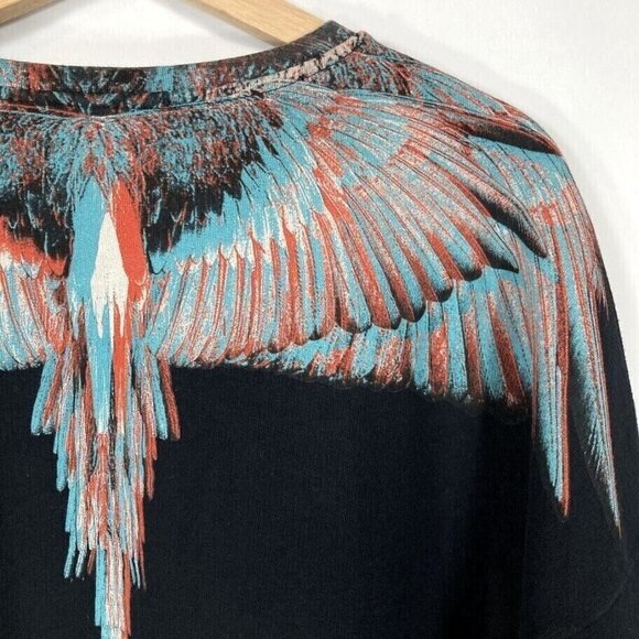 Marcelo Burlon Men's Wings Sweater Relaxed Whimsy Goth Grunge Designer Dark XS - Picture 8 of 13